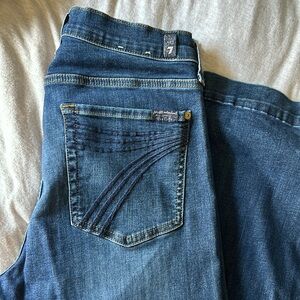 7 for all Mankind Dojo Wide leg jeans Size 31 NWOT Inseam 34”